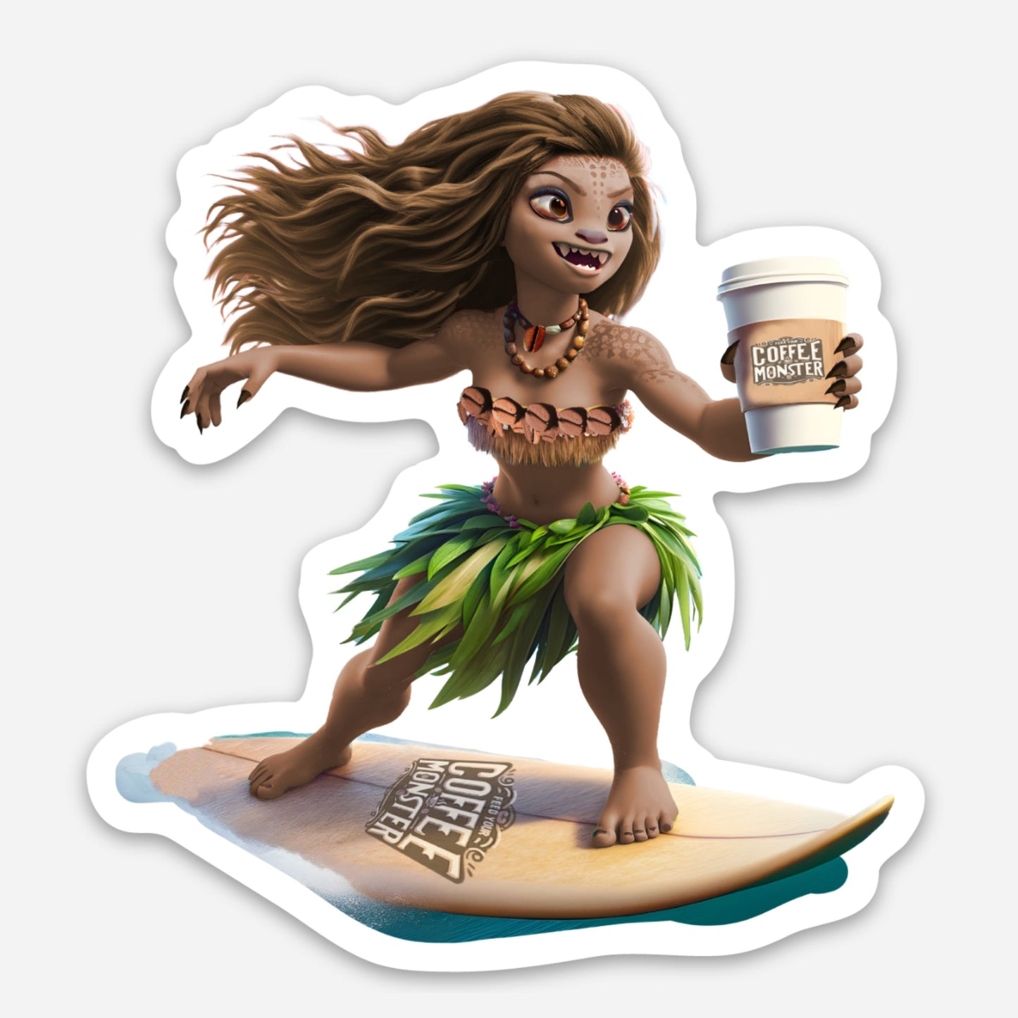 Coffee Monster Stickers