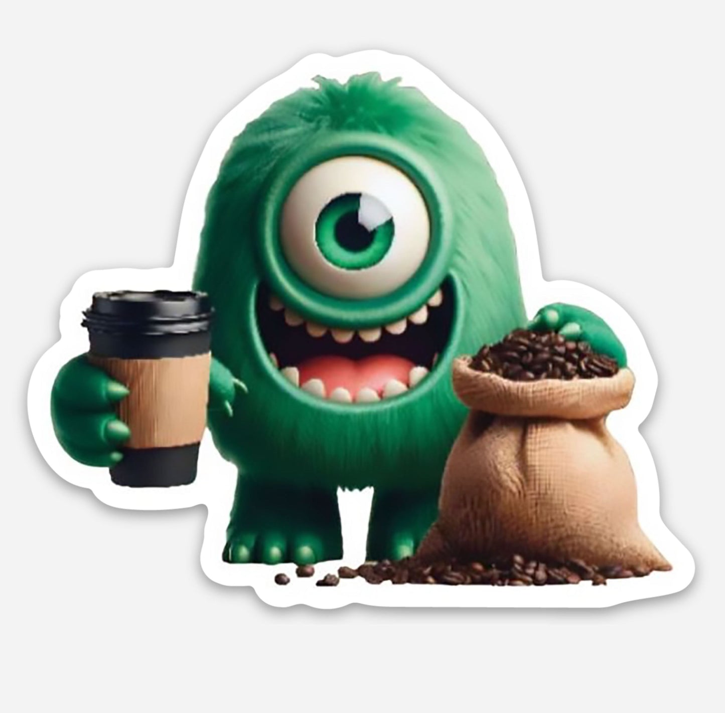 Coffee Monster Stickers