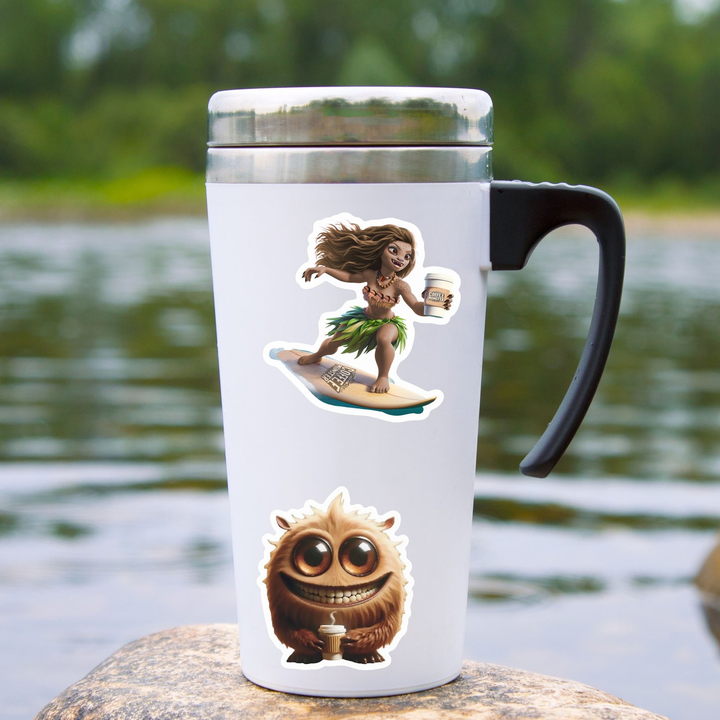 Coffee Monster Stickers