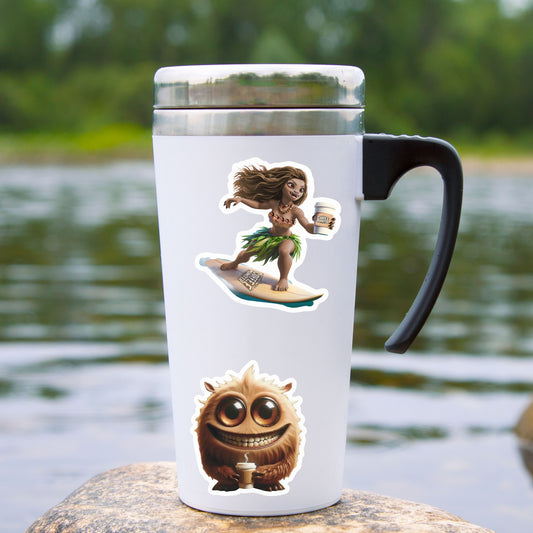 Coffee Monster Stickers